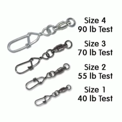 Outdoorsmen Pro Shop Torpedo - Ball Bearing Snap Swivel Terminal Tackle