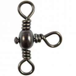 Outdoorsmen Pro Shop Snaps & Swivels Danielson Crossline Swivels With Twisted Wire Eyes - 6 Count
