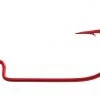 Outdoorsmen Pro Shop Owner Red Offset Shank Wide Gap Worm Hook