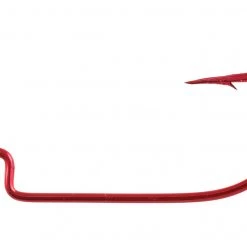 Outdoorsmen Pro Shop Owner Red Offset Shank Wide Gap Worm Hook
